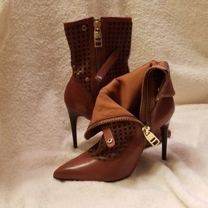 Donald J. Pliner Shoes - Dark Tan Dressy Boots Donald J. Pliner Shoes - Dark Tan Dressy Boots